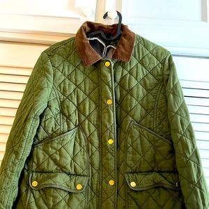 JCrew olive color quilted jacket